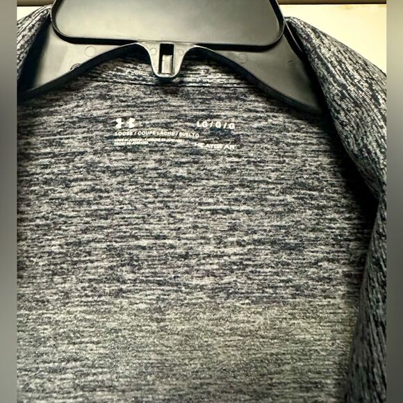 Under Armour Loose Zip-Up Black White Woman's (25) - Picture 3 of 3